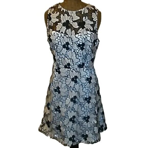 BB Dakota Black Embroidered Floral Dress - Picture 4 of 9